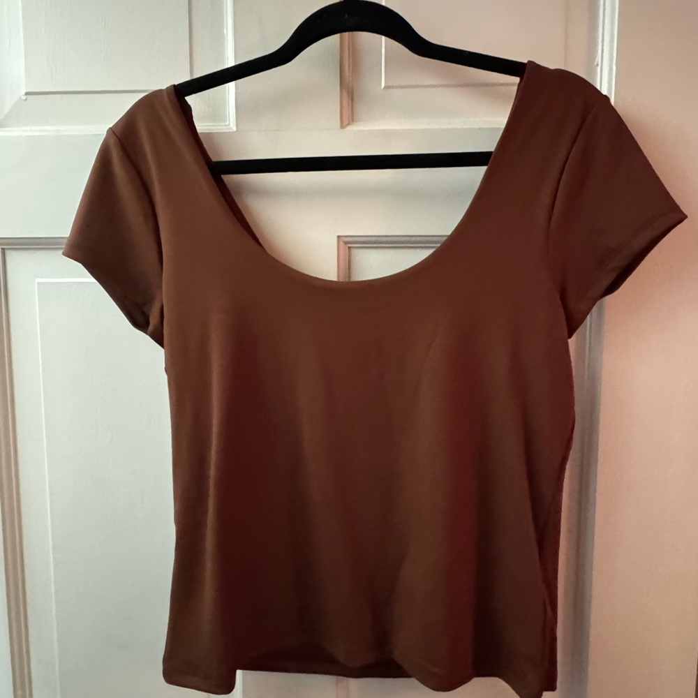 Old Navy Brown Short Sleeve Top